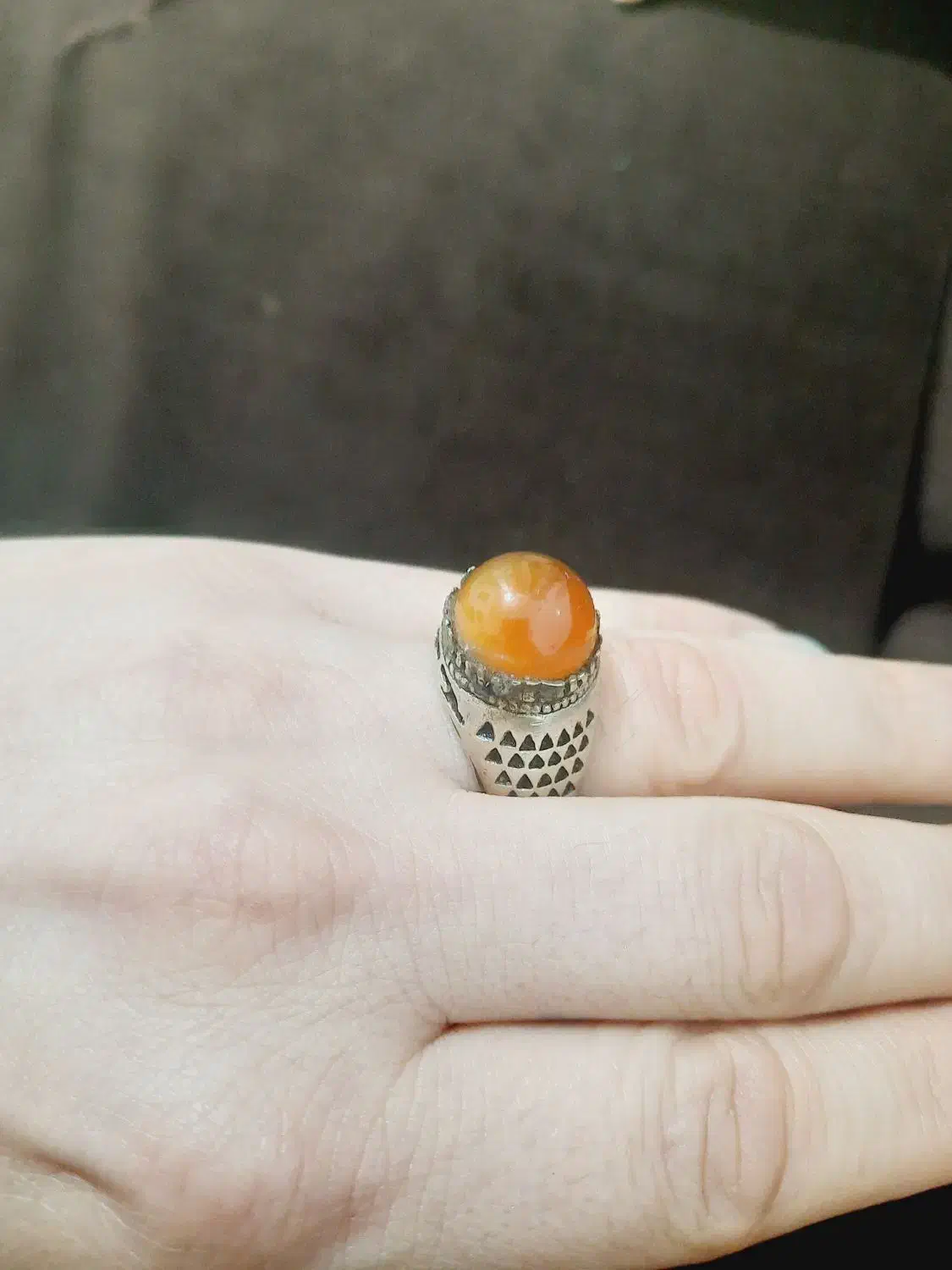 انگشتر عقیق یمنی اصل|بدلیجات|امیدیه, |دیوار