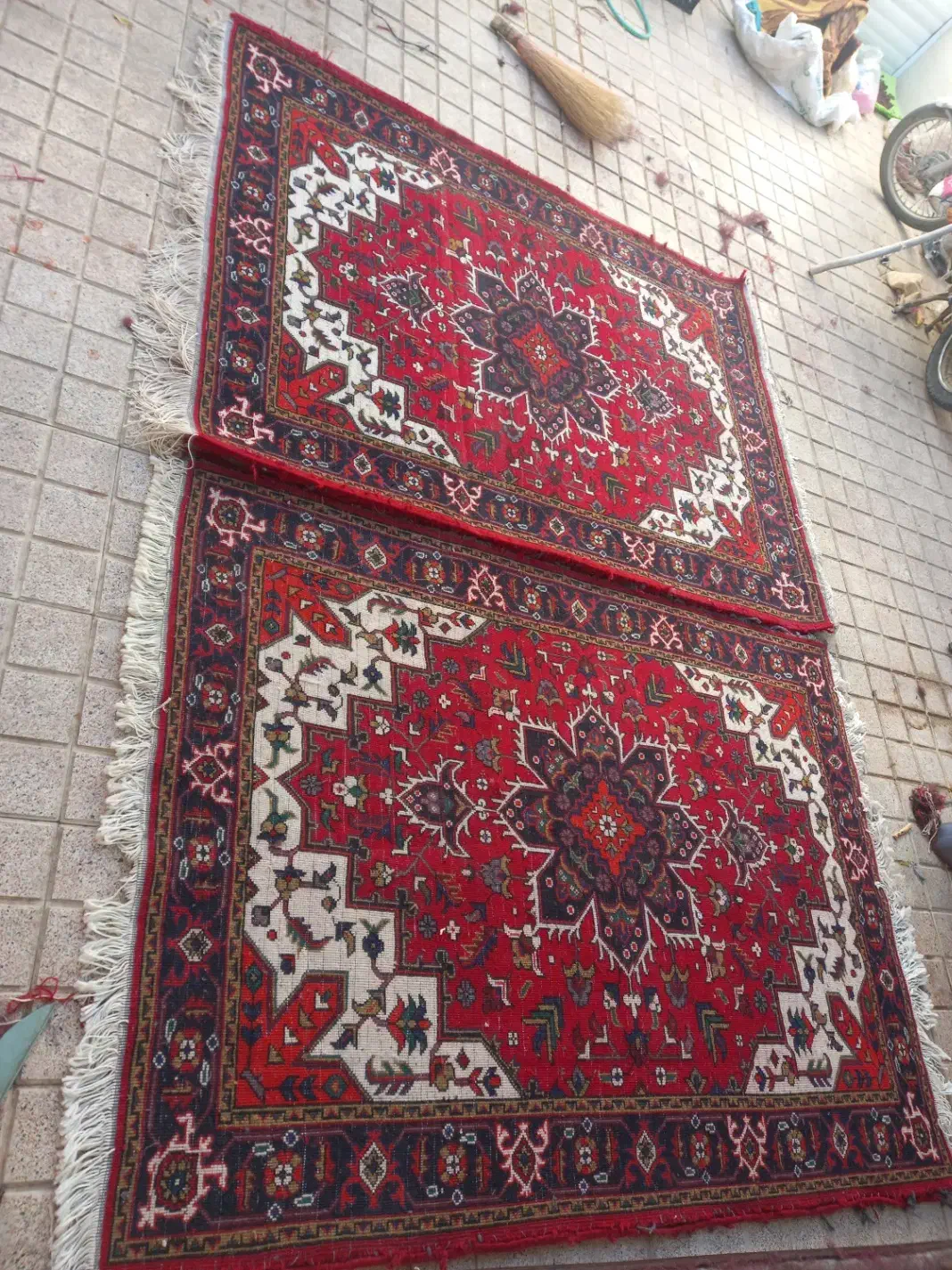 فرش دستباف ۲عدد چهار متری|فرش|عجب شیر, |دیوار