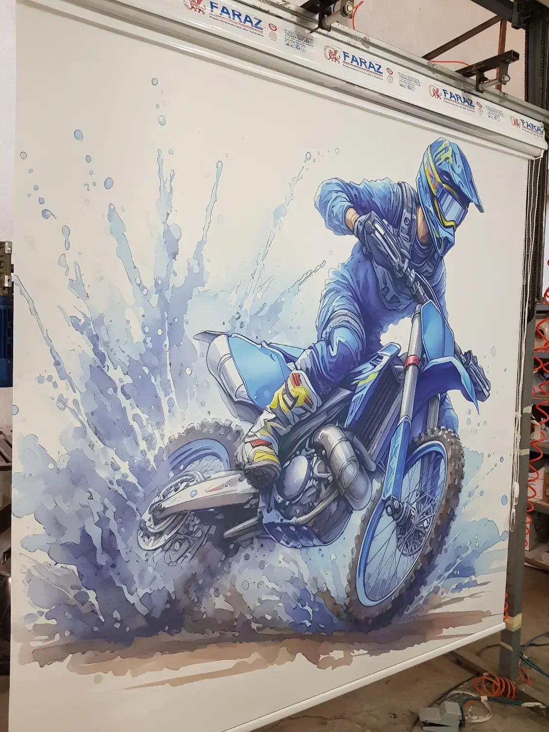 پرده زبرا و شید چاپی مستقیم از شرکت تولیدی|پرده، رانر، رومیزی|قدس, شهرک صنعتی زاگرس|دیوار