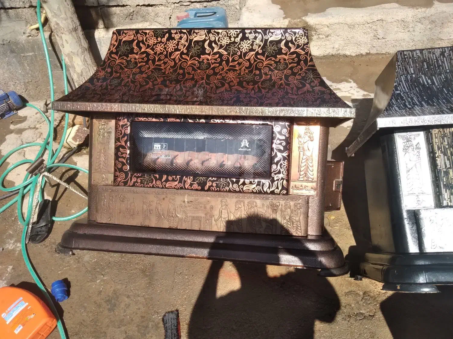 بخاری گازی شومینه|بخاری، هیتر، شومینه|زالیان, |دیوار