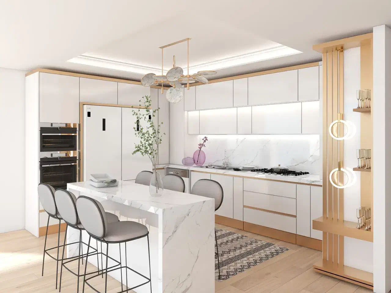 کابینت سه بعدی|مصالح و تجهیزات ساختمان|خنج, |دیوار