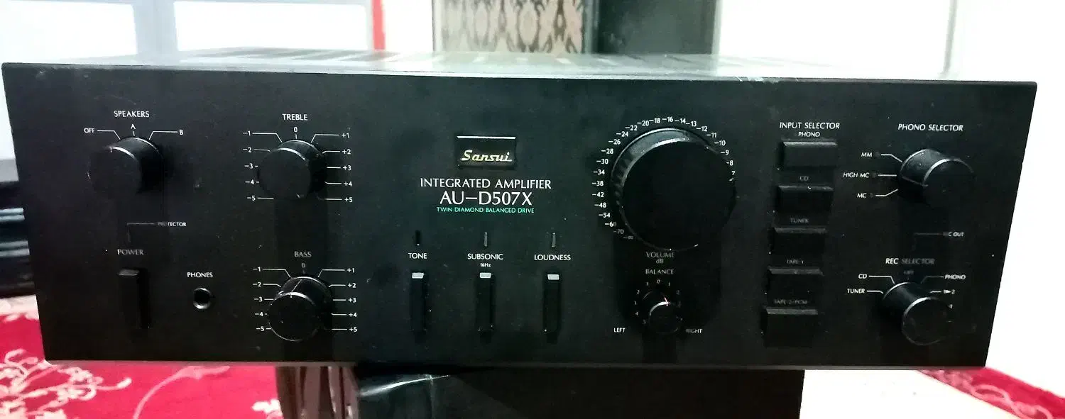 آمپ سنسویی مدل AUD507X سالم و چهار کانال|سیستم صوتی خانگی|اسلام‌شهر, شهرک مهدیه|دیوار