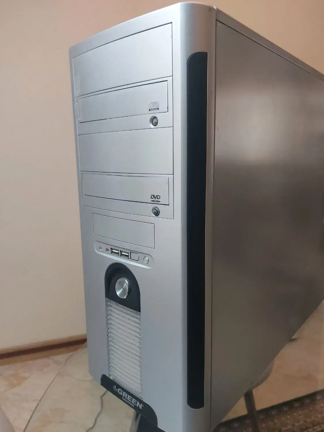 کیس گرین با پاور و دی وی دی رایتر|رایانه رومیزی|تهران, فاطمی|دیوار