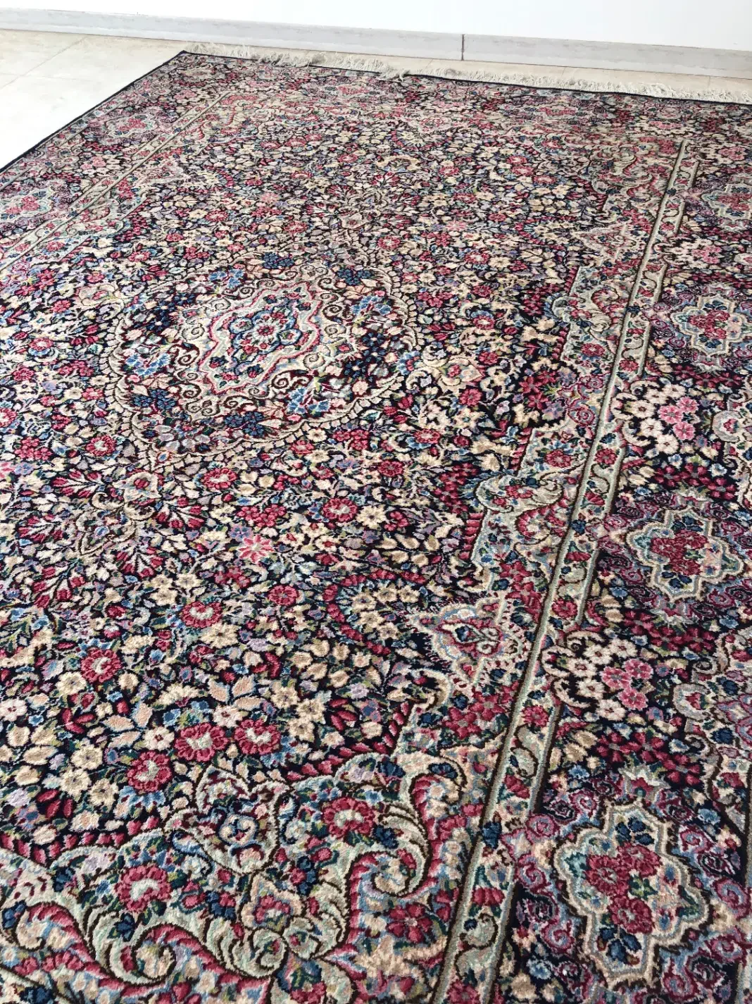 قالی دستباف راوری|فرش|کرمان, |دیوار