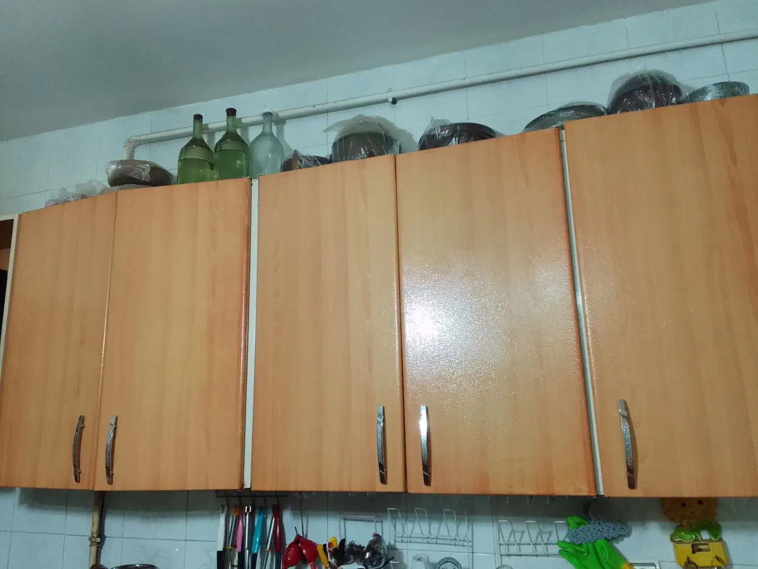 سری کامل کابینت فلزی|آب‌چکان و نظم‌دهنده ظروف|لنگرود, |دیوار