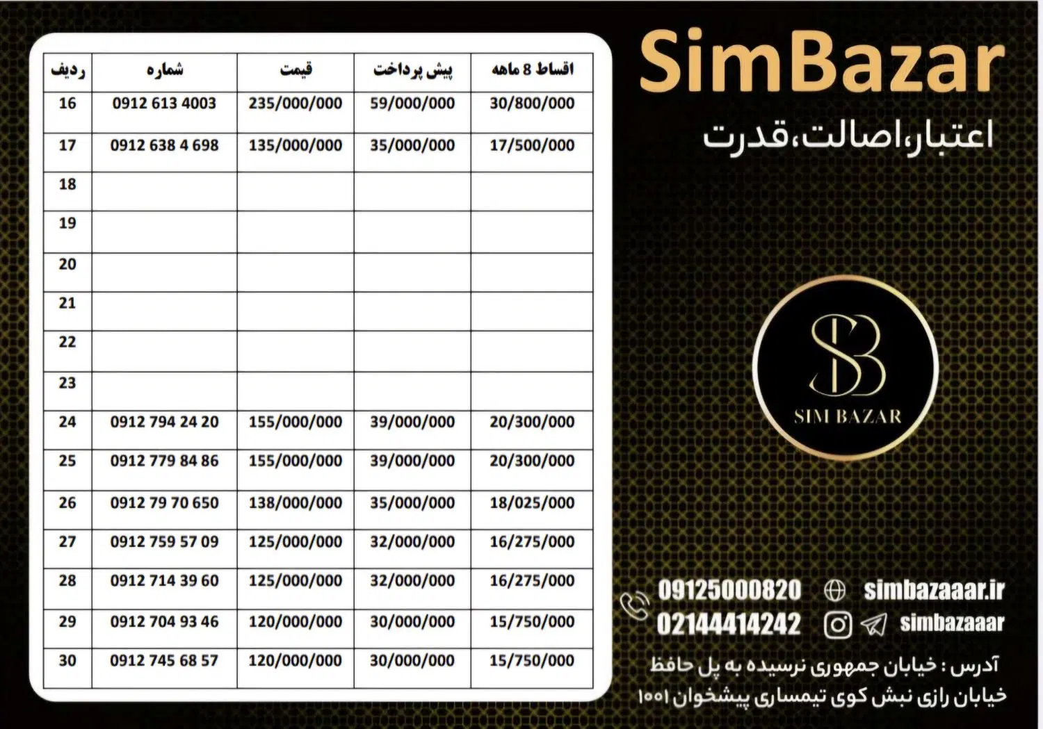 09128442271|سیمکارت|اراک, |دیوار