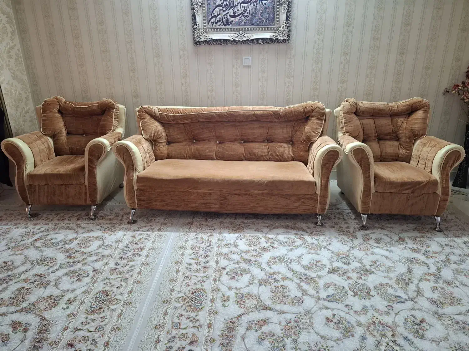 مبل راحتی ۷ نفره|مبلمان خانگی و میز عسلی|رباط‌کریم, رباط‌کریم|دیوار