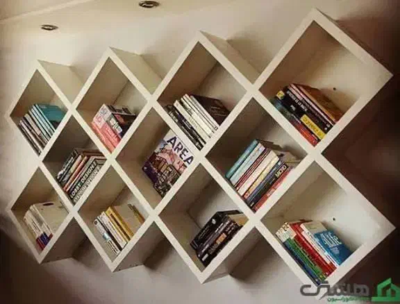 کتابخانه|کتابخانه، شلف، قفسه‌های دیواری|ارومیه, |دیوار