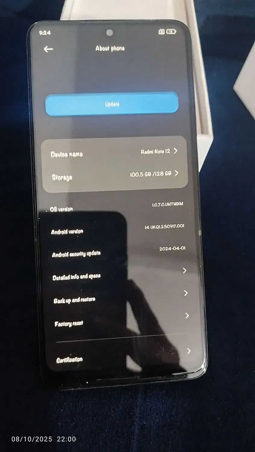 شیائومی Redmi Note 12 4G با حافظهٔ ۱۲۸ گیگابایت|موبایل|لنگرود, |دیوار