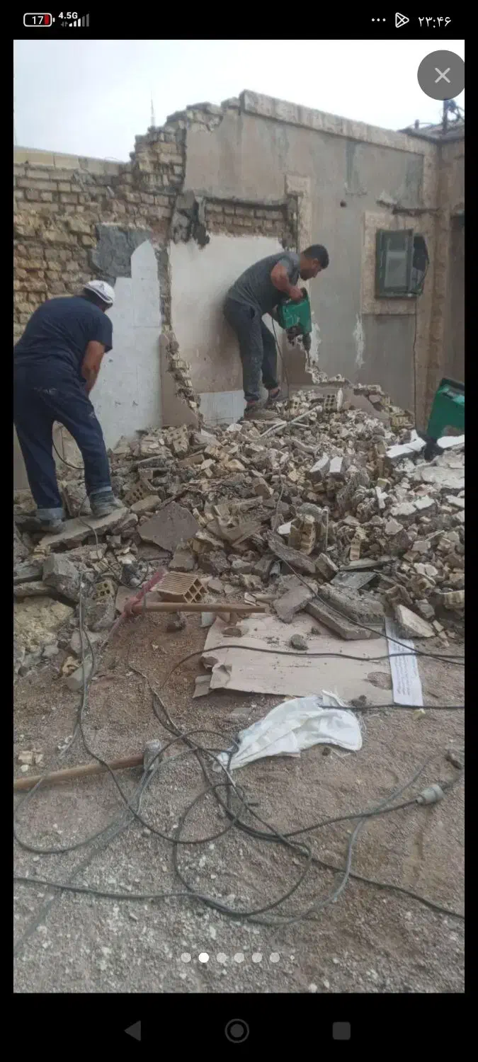 تخریب صفر تا صد|خدمات پیشه و مهارت|بهبهان, |دیوار