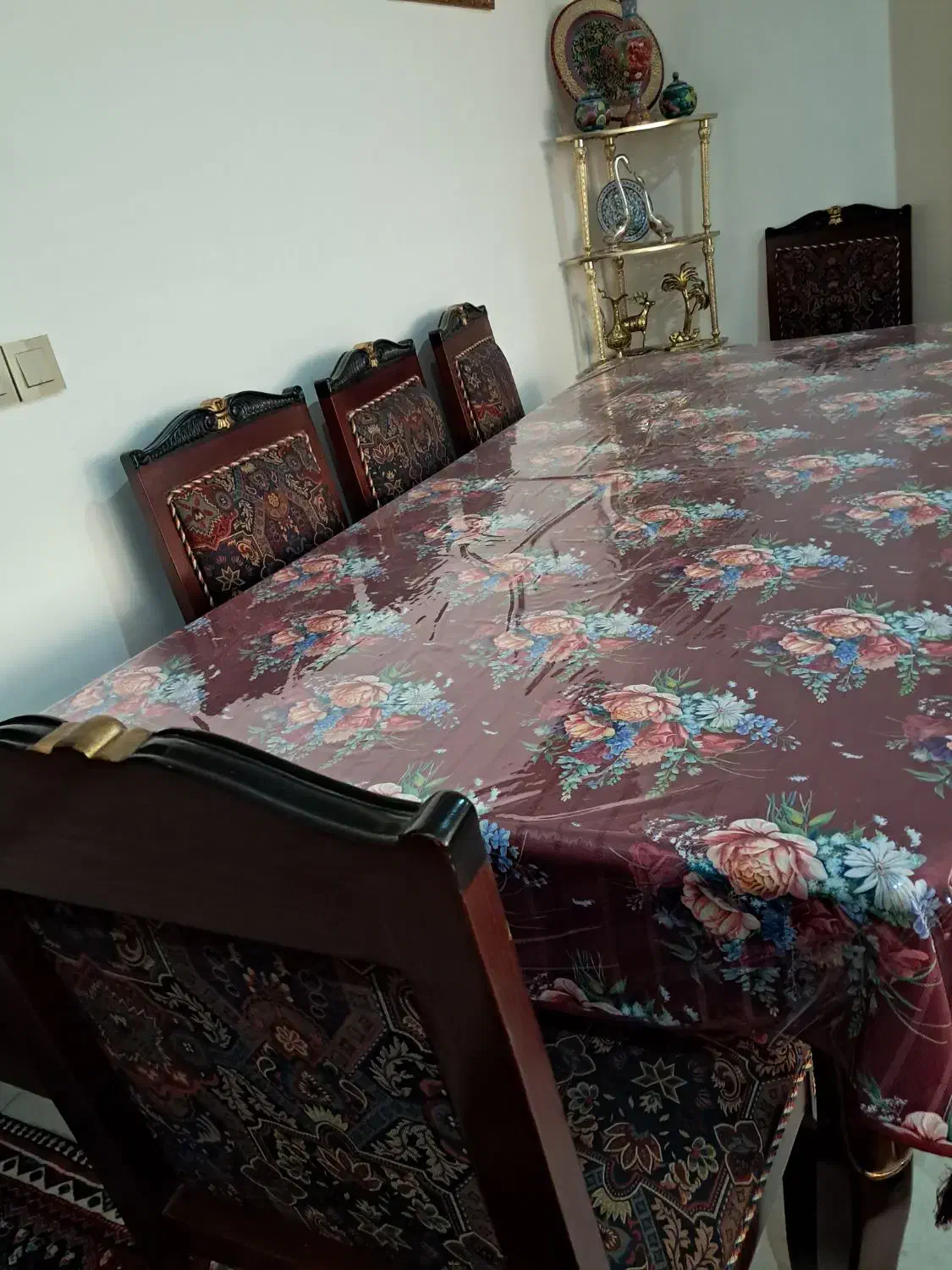 مبل ناهارخوری برلیان استیل آنتیک لوستر ایتالیا|مبلمان خانگی و میز عسلی|تهران, صادقیه|دیوار