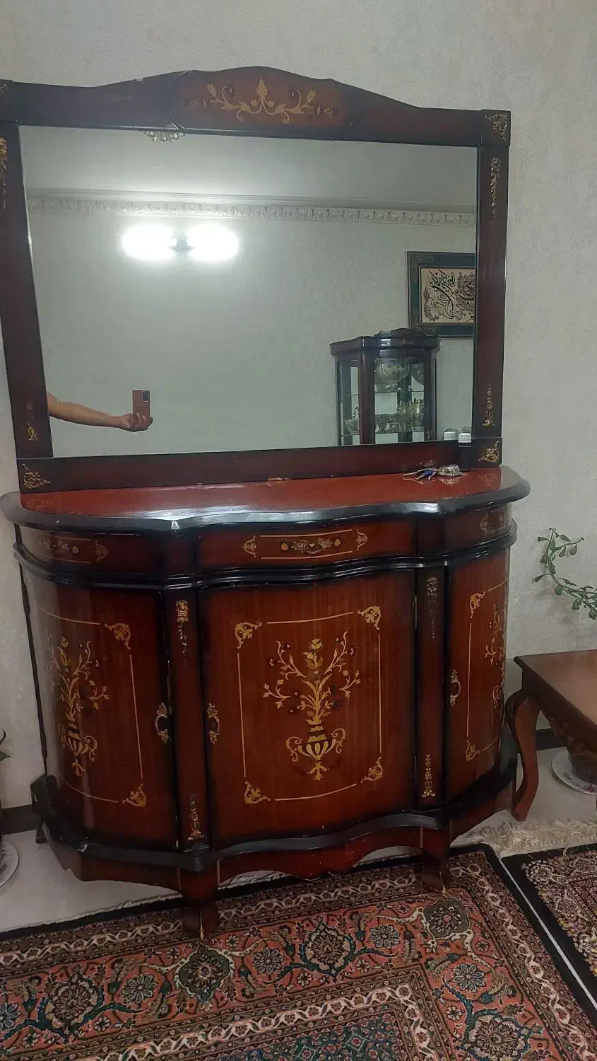بوفه ودراور هردو باهم قیمت مقطو|بوفه، ویترین، کنسول|اردبیل, |دیوار