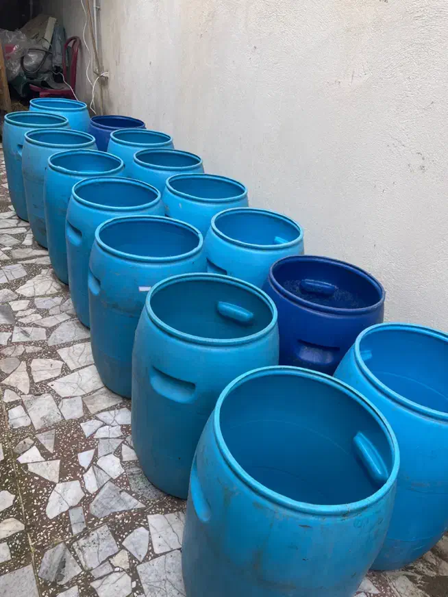 ۶۰ عدد  دبه ۷۰ لیتری بدون درب|ظروف نگهدارنده، پلاستیکی، یک‌بارمصرف|بندر انزلی, استادیوم|دیوار