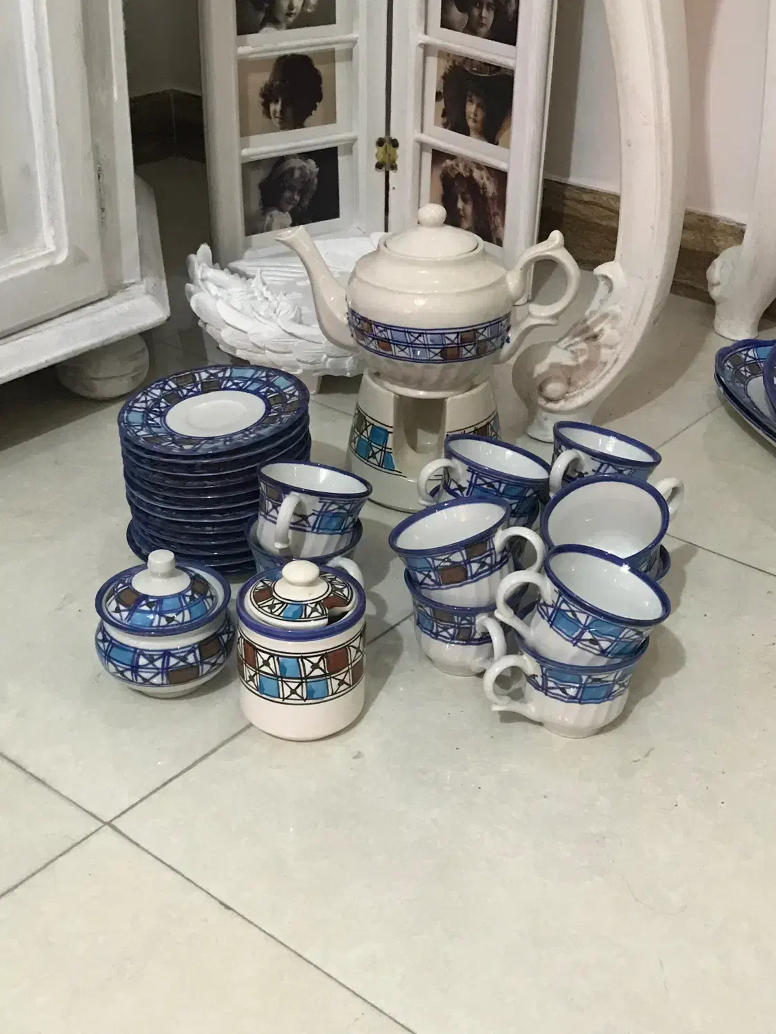 ست چای خوری صنایع دستی|ظروف سرو و پذیرایی|رشت, گلزاران|دیوار