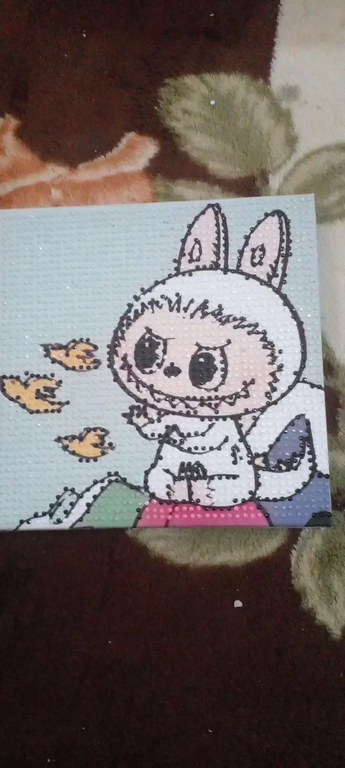 نقاشی الماسی کامل شده لبوبو|اسباببازی|شهرکرد, |دیوار