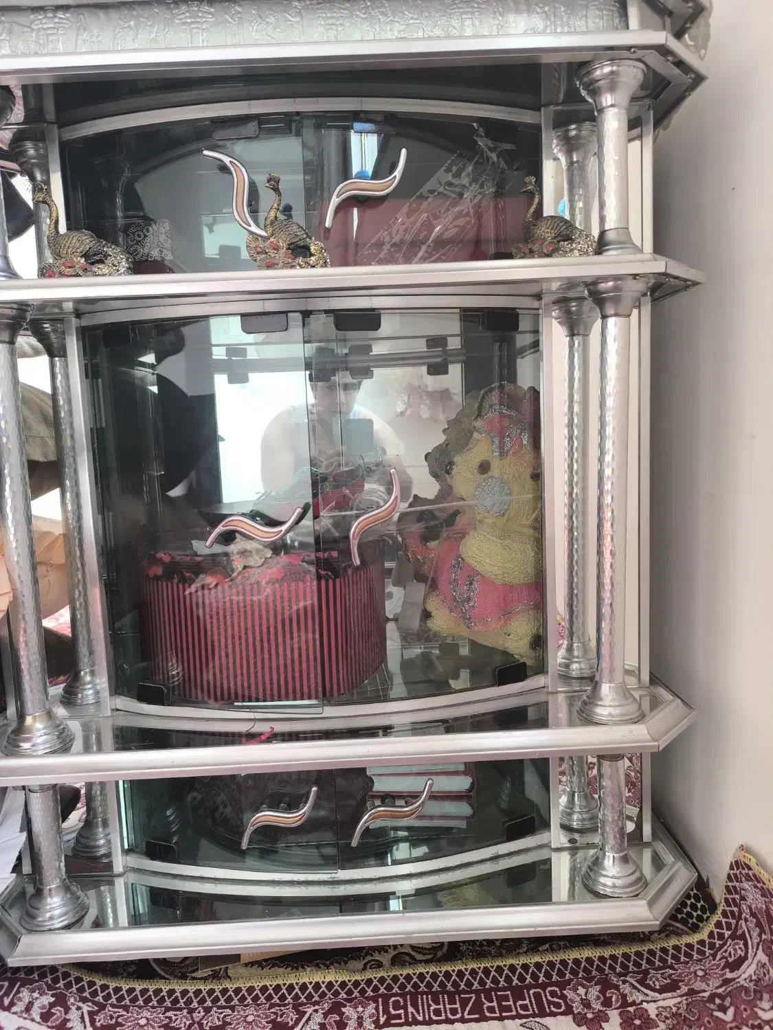 میز آینه ای|بوفه، ویترین، کنسول|باسمنج, |دیوار