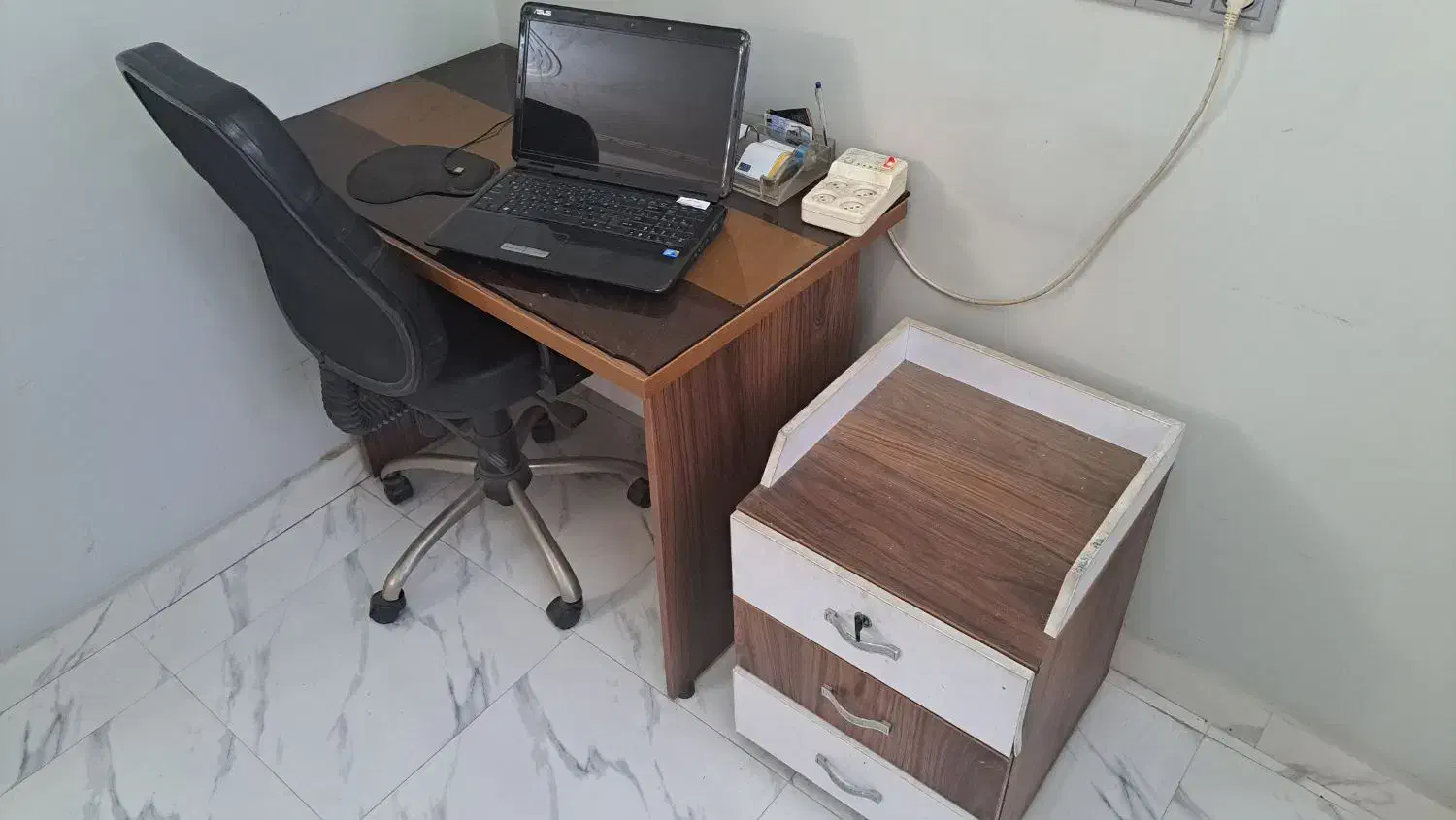 میز تحریر و فایل ۳ کشو Mdf به همراه صندلی گردان|میز تحریر و کامپیوتر|تهران, سلسبیل شمالی|دیوار