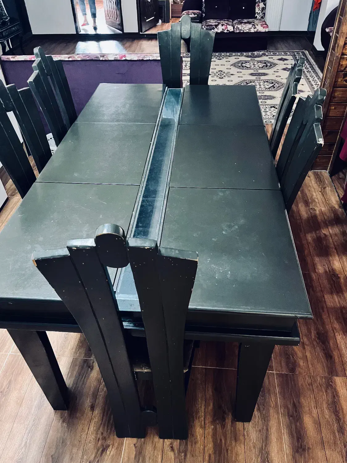 میز ناهارخوری و دو عدد مبل اشانتیون|میز و صندلی غذاخوری|قائم‌شهر, |دیوار