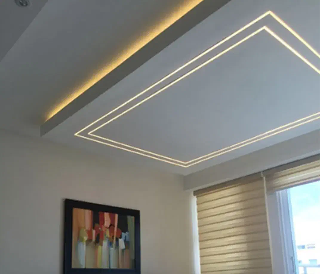 اجرای سقف کاذب وکناف و فروش ونصب لاین نوری(نورخطی)|خدمات پیشه و مهارت|قم, علی آباد سعدگان|دیوار