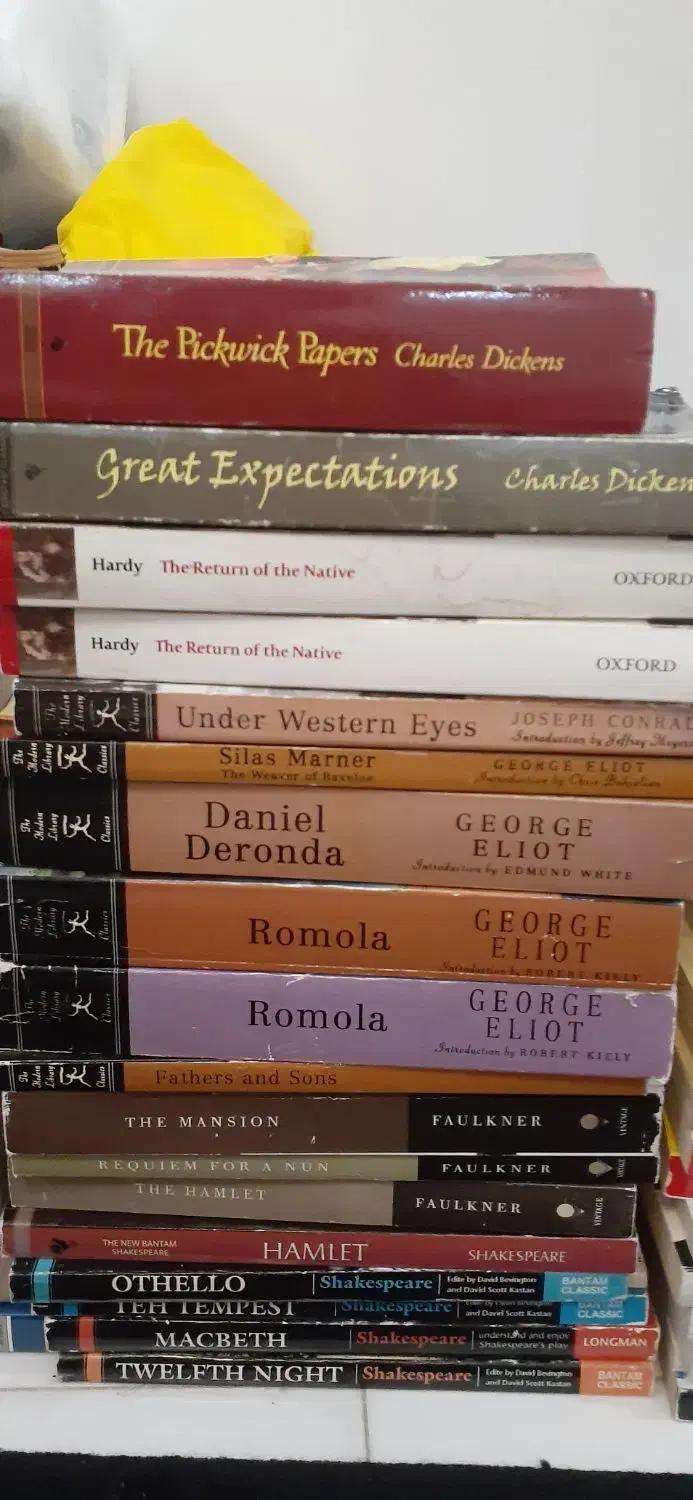 رمان و کتاب ادبی انگلیسی|کتاب و مجله ادبی|لاهیجان, گلستان|دیوار