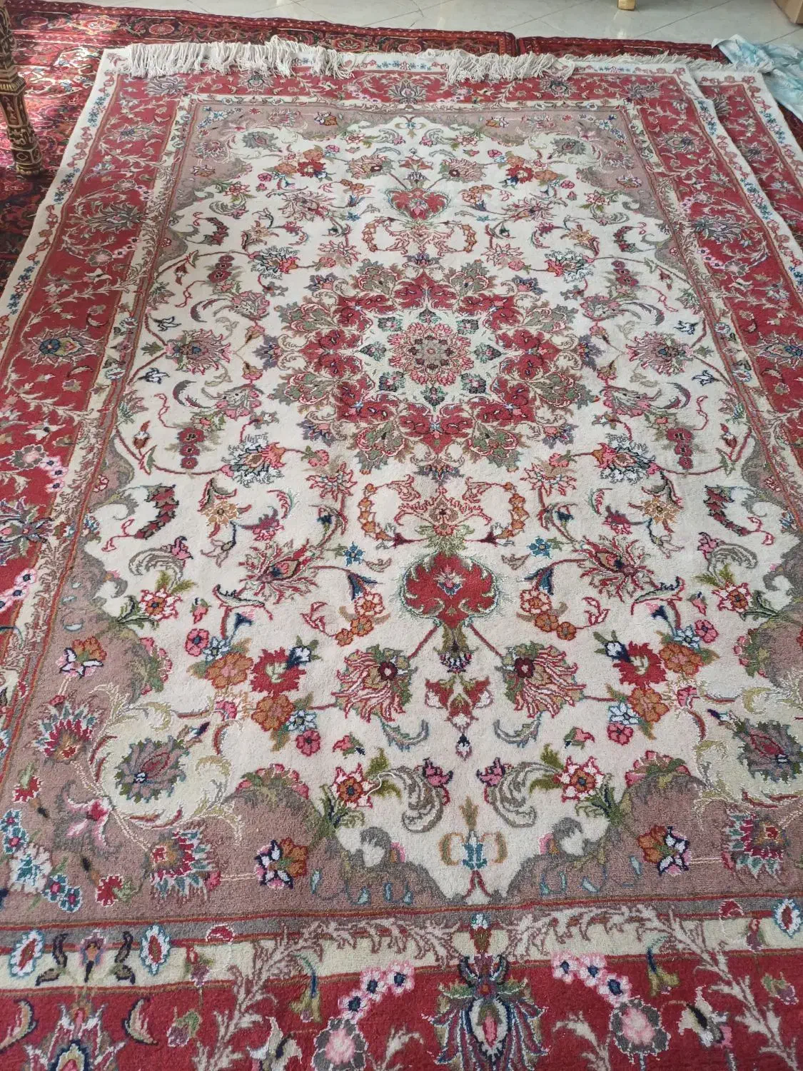 فرش دستبافت جفت ۶متری|فرش|فردیس, منظریه|دیوار