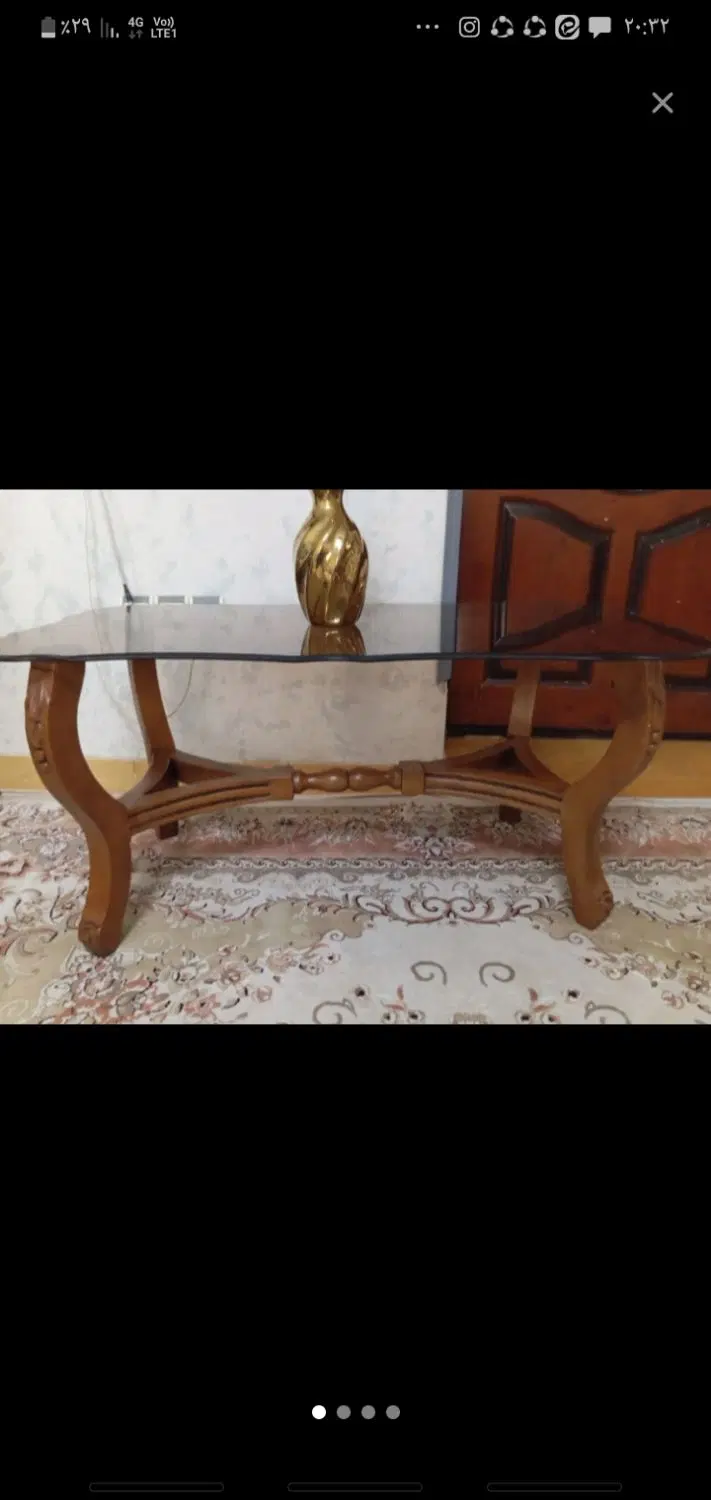 میزجلومبلی به همراه۲عدد عسلی|مبلمان خانگی و میز عسلی|تهران, ابوذر|دیوار