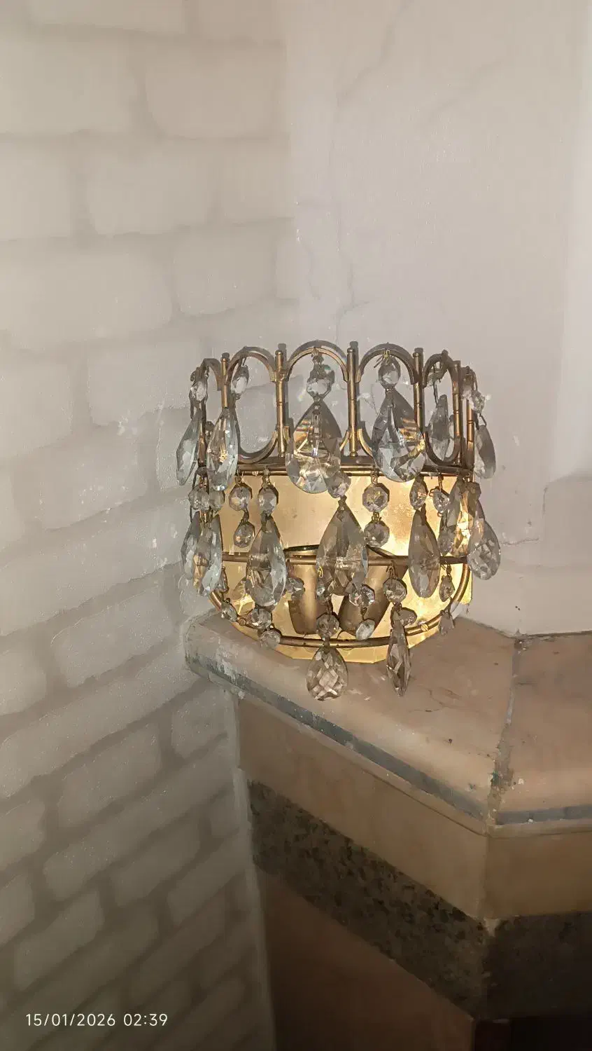 لوستر دیواری دو شعله ،|لوستر و چراغ آویز|گلستان (تهران), |دیوار