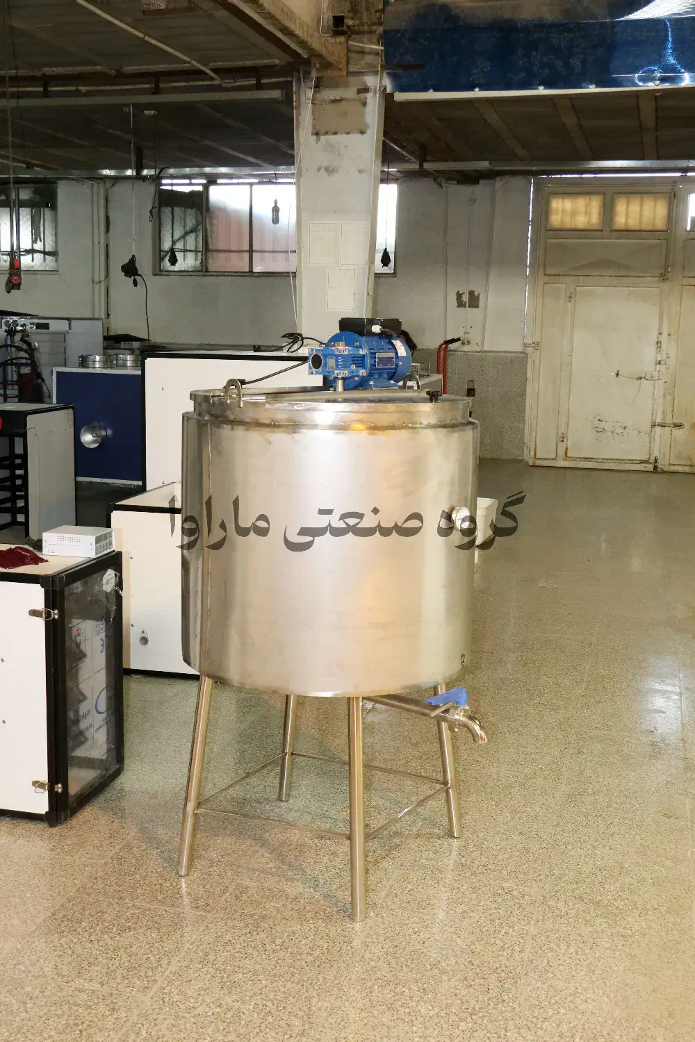 دیگ پاتیل پخت 500 لیتر شیر جوش پروسس تانک-چلو پز|ظروف پخت‌وپز|یزد, |دیوار