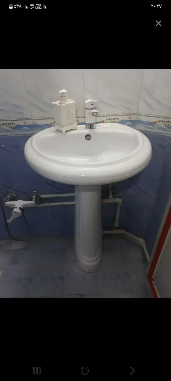 روشویی چینی سالم|لوازم سرویس بهداشتی|شازند, |دیوار