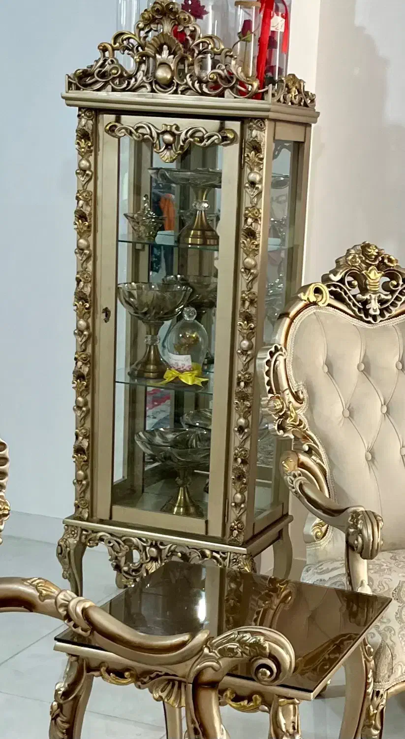 بوفه چوب راش|بوفه، ویترین، کنسول|گرگان, |دیوار