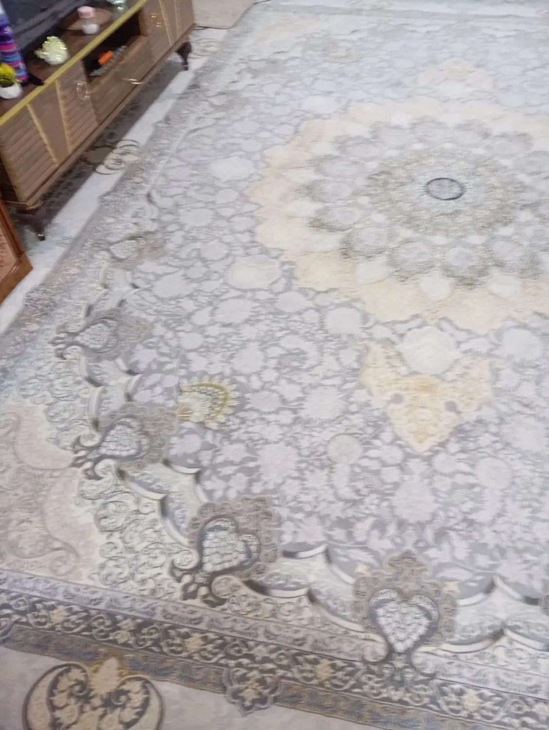 فرش 12متری 1200شانه تراکم 3600گل برجسته|فرش|مرودشت, کوشک|دیوار