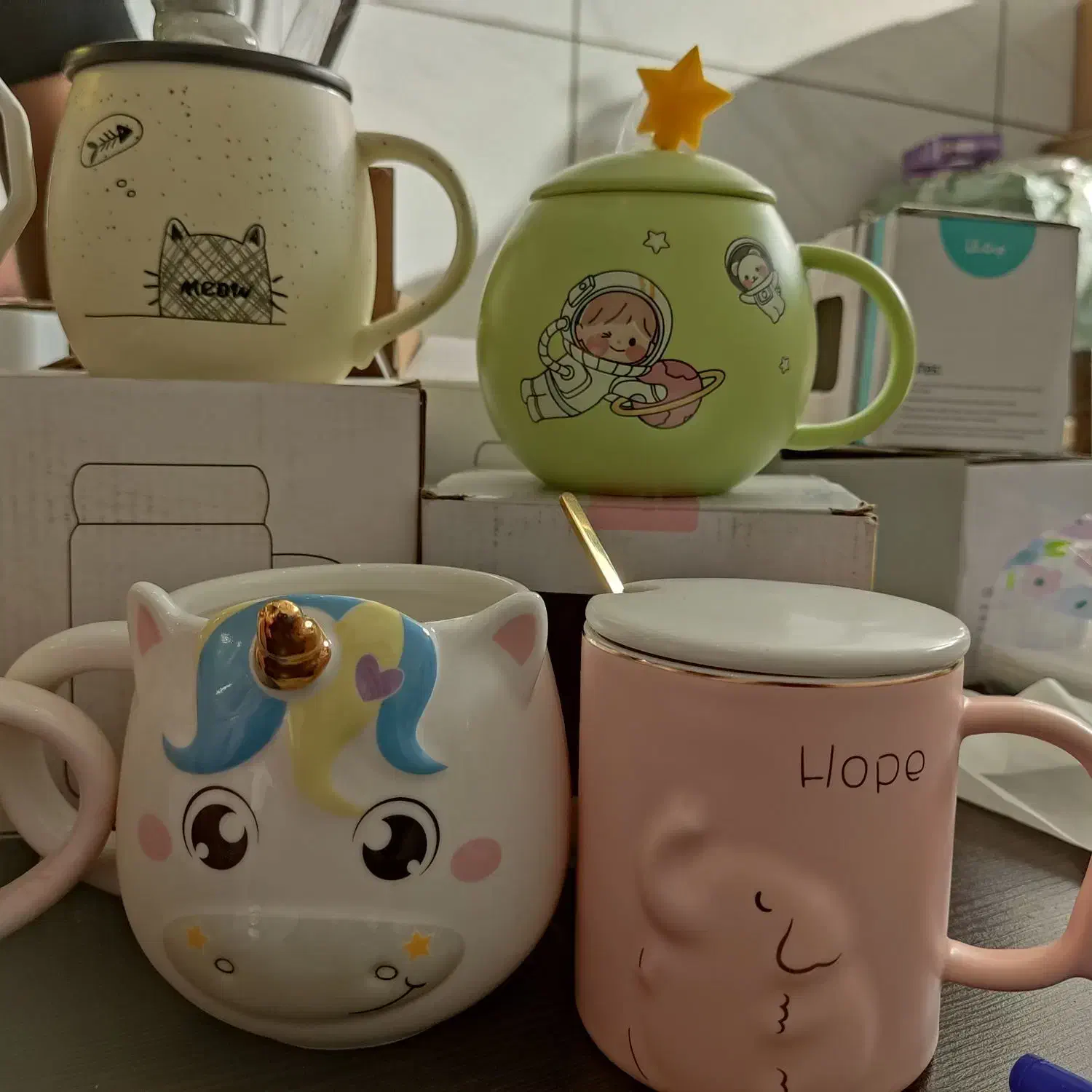 ماگ،لیوان،فانتزی،یونیکورن|صنایع دستی و سایر لوازم تزئینی|آفتاب, |دیوار