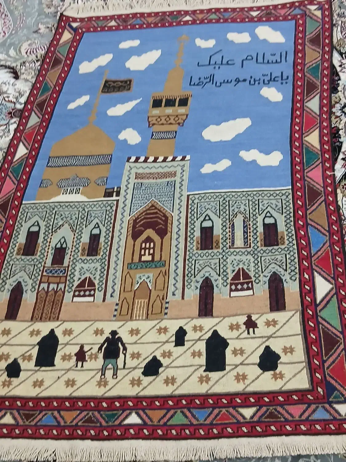 ورنی تابلو حرم رضوی|گلیم، جاجیم، گبه|آبش احمد, |دیوار