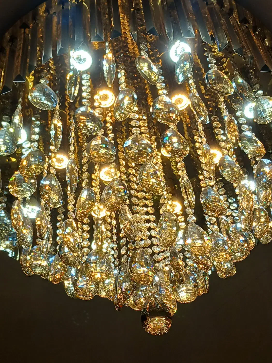 لوستر شامپاینی ۸۰سانت|لوستر و چراغ آویز|رشت, لاکانی|دیوار