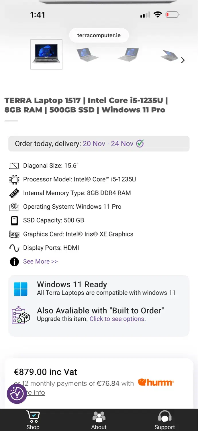 لپتاپ terra آلمانی آکبند|رایانه همراه|تهران, سعادتآباد|دیوار