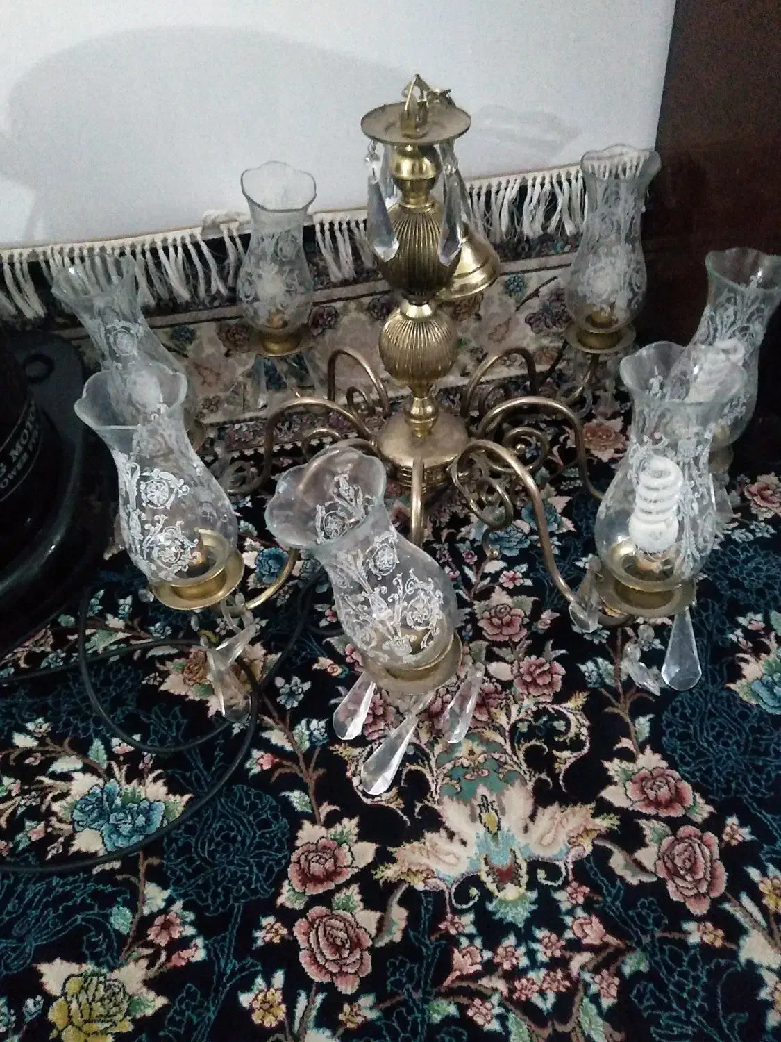 لوستر قدیمی|لوستر و چراغ آویز|مشهد, شهید قربانی|دیوار