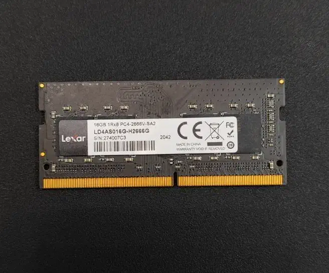 رم لپ تاپ ۱۶ گیگ ddr4 دو کاناله lexar|قطعات و لوازم جانبی رایانه|تهران, پونک|دیوار