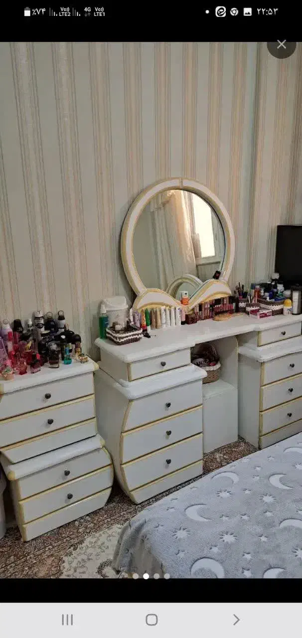 تخت دو نفره|تخت و سرویس خواب|رودهن, |دیوار