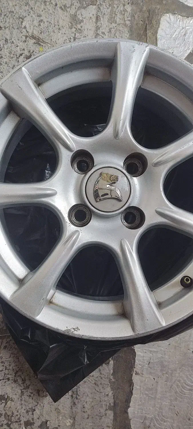 4حلقه رینگ اسپرت پژو بدون تاب و خط و خش|قطعات یدکی و لوازم جانبی|مشکیندشت, |دیوار