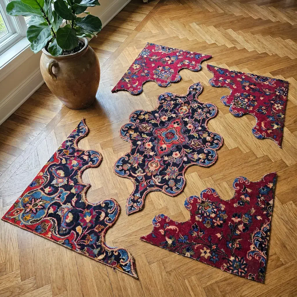 تکه فرش های دستبافت آماده|فرش|تهران, بازار|دیوار