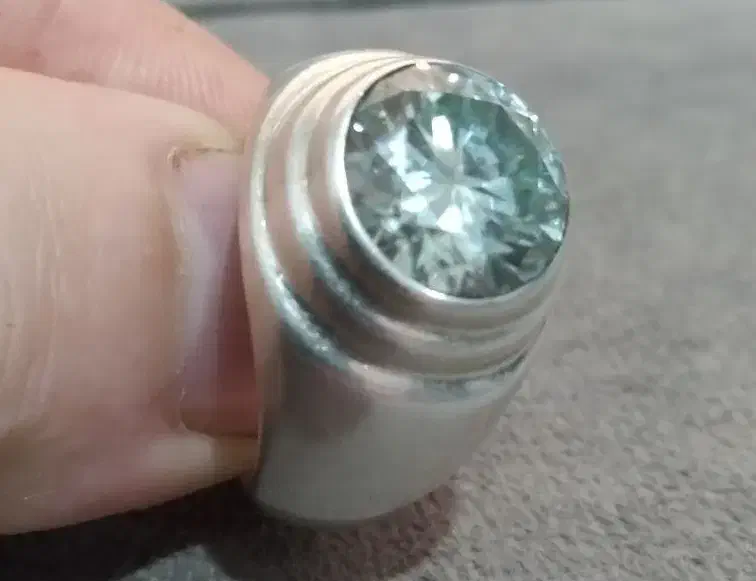 انگشترنقره پنبه ای موزانایت|جواهرات|کرج, خرمدشت|دیوار