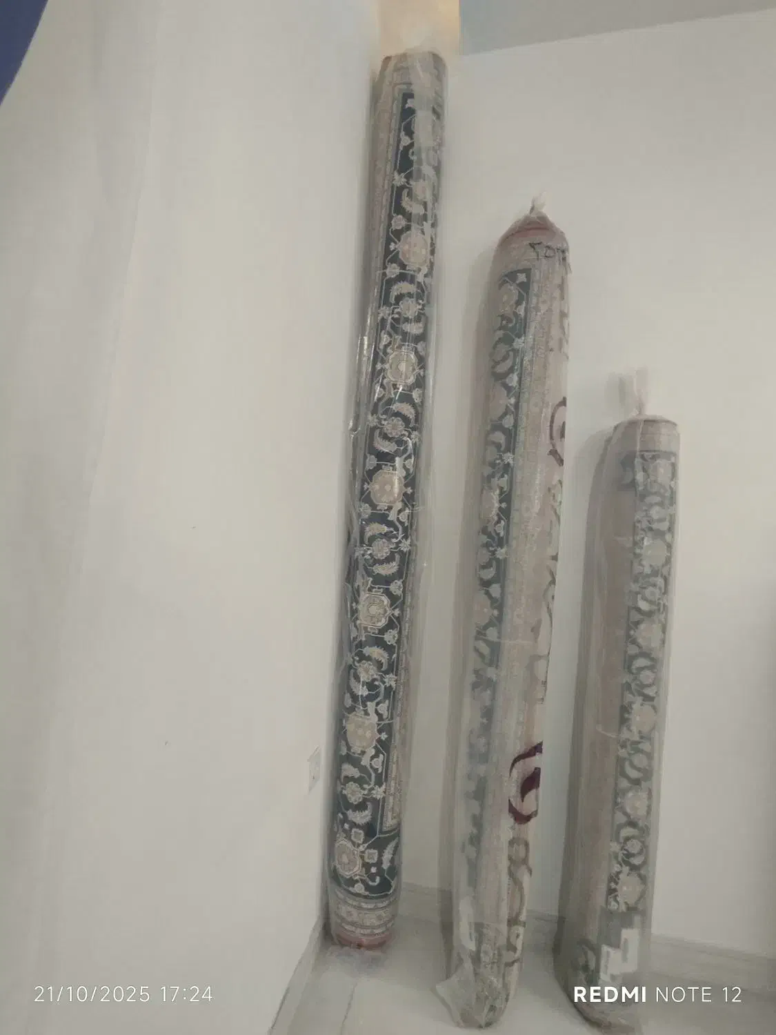 فرش تمام ابریشم دست بافت کد2534 آکبند|فرش|آمل, |دیوار