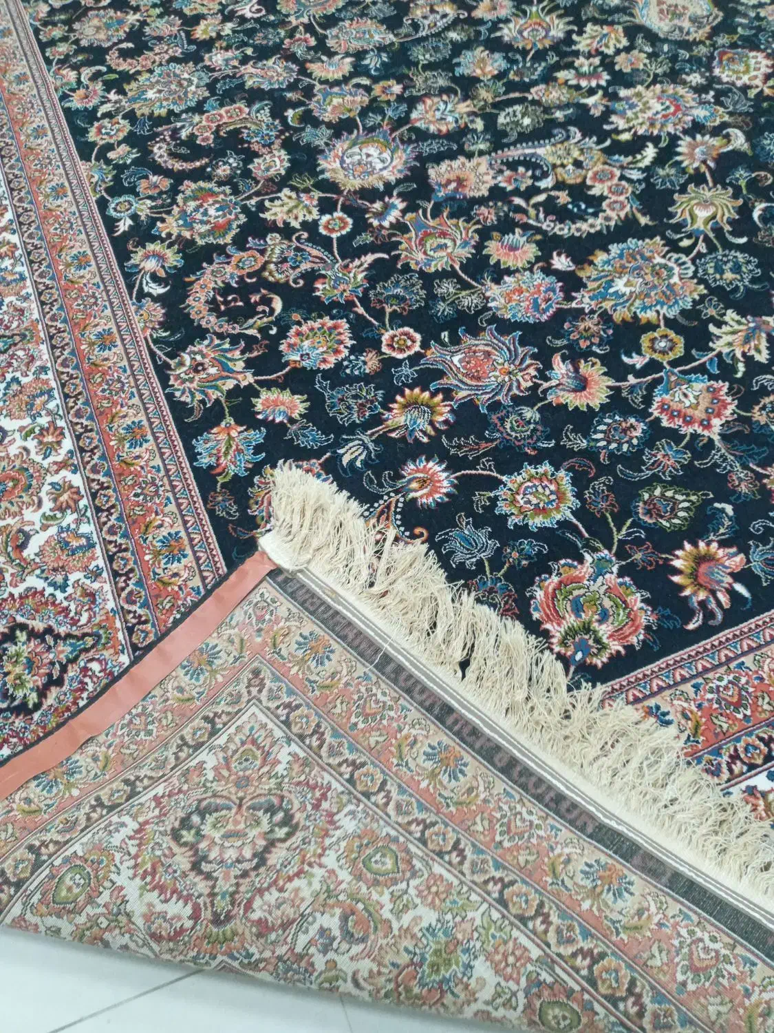 فرش ۱۲ متری ۷۰۰ شانه سرمه ایی|فرش|کرمانشاه, |دیوار
