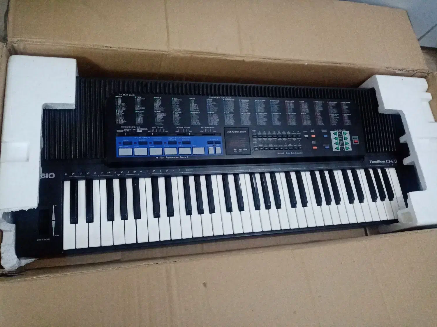 ارگ کاسیو ct670 میدی خور اصل ژاپن|پیانو، کیبورد، آکاردئون|تبریز, |دیوار