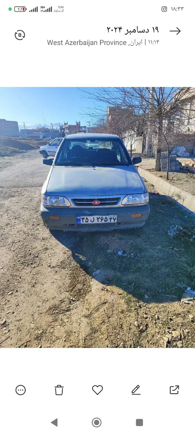 پراید مدل 84|خودرو سواری و وانت|ماکو, |دیوار