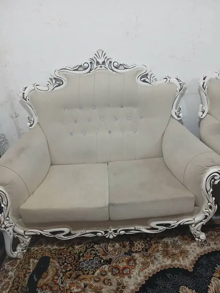 مبل ۷ نفر ۵ سال کار سالم|مبلمان خانگی و میز عسلی|اهواز, زیباشهر|دیوار