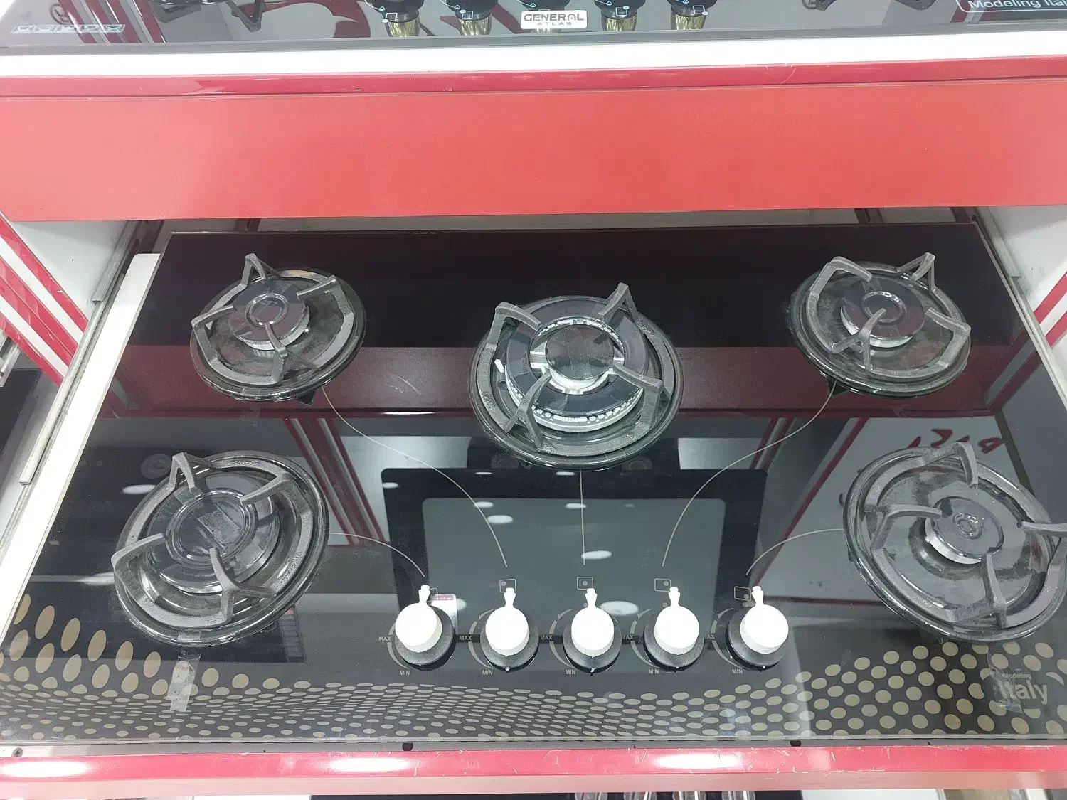 اجاق گاز شیشه ۵شعله|اجاق گاز و لوازم برقی پخت‌وپز|هشتگرد, هشتگرد قدیم|دیوار