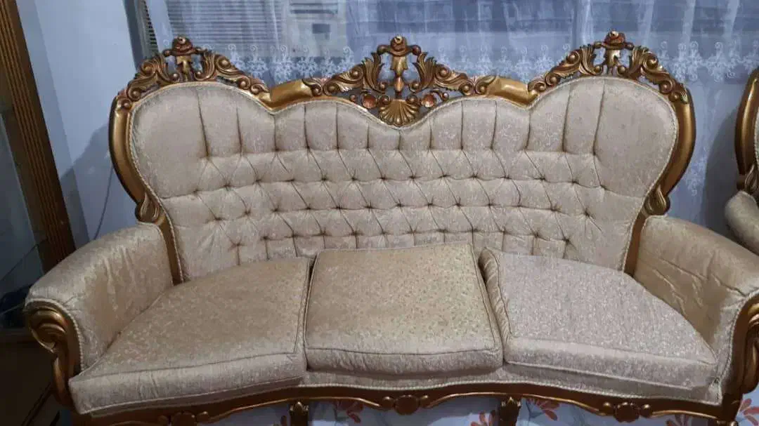 مبل سلطنتی 7 نفره بسیار نو جنس راش اعلا|مبلمان خانگی و میز عسلی|رشت, لاکان شهر|دیوار