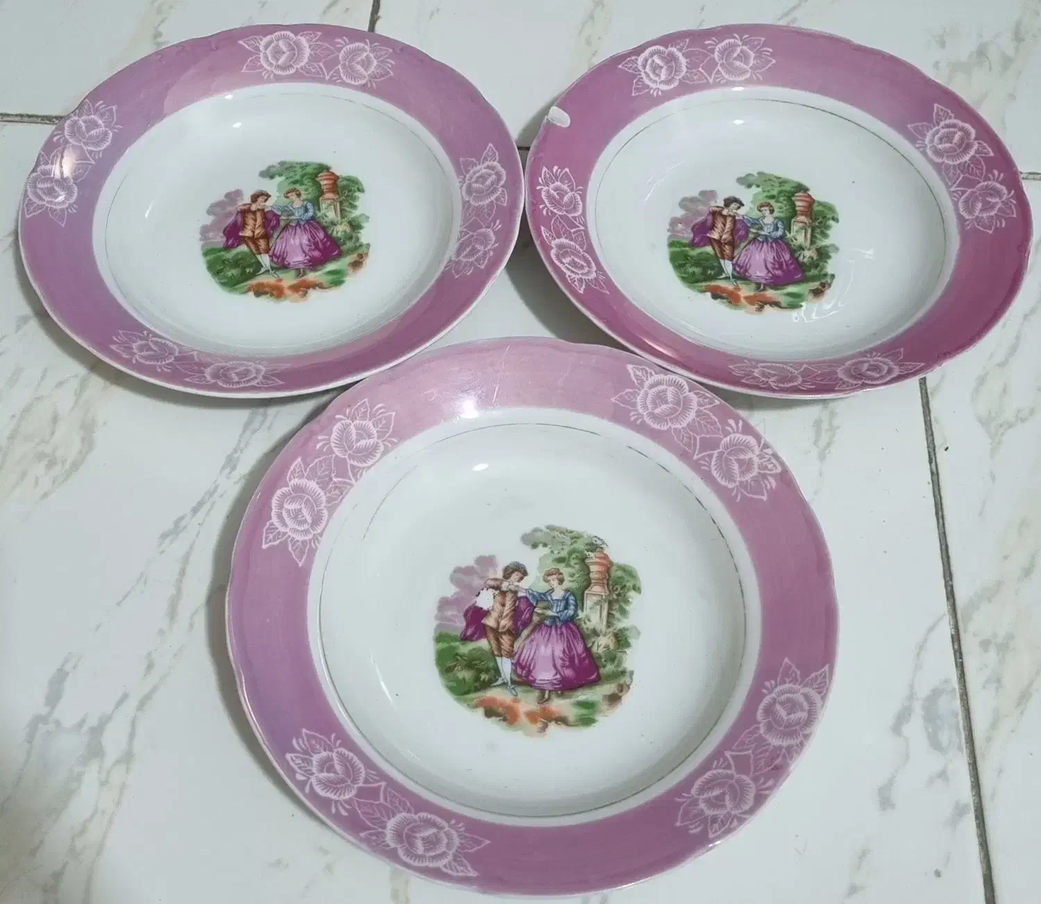 3 عدد بشقاب خیلی قدیمی دیوار کوب ژاپنی|حراج|اندیشه, اندیشه فاز ۱|دیوار