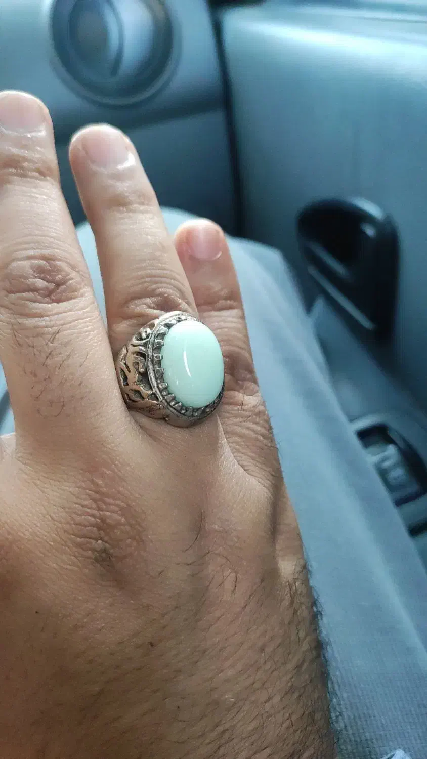 انگشتر گوهر شب چراغ معدنی|بدلیجات|گنبد کاووس, |دیوار